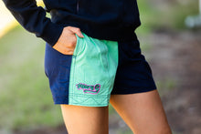 Load image into Gallery viewer, MaryG Classic Australian Cotton Spearmint | French Navy | Neon Pink Short