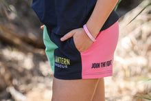 Load image into Gallery viewer, Mary G - "Lantern Rescue" Shorts Join the Fight against Human Trafficking