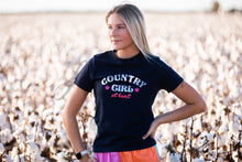 Load image into Gallery viewer, MG Fitted T-Shirt - Country Girl at Heart  - French Navy
