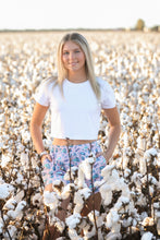 Load image into Gallery viewer, MaryG - Old School Australian Cotton  Happy Days Pink - True Blue Short
