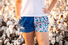Load image into Gallery viewer, MaryG - Youth - Australian Cotton Old School Harlequin Cobalt Blue | Happy Days | Spearmint | Pale Pink Short
