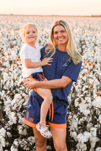 Load image into Gallery viewer, MaryG - Youth - Australian Cotton Old School Denim | Peach Panel Short

