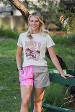 Load image into Gallery viewer, MaryG - Classic Australian Cotton - Harlequin Neon Pink | Beige | Denim Short
