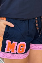 Load image into Gallery viewer, MaryG - Youth - Old School French Navy | Peach | Lily Panel Short
