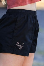 Load image into Gallery viewer, MaryG Youth - Old School Short Black | Rose Gold Metallic Embroidery

