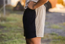 Load image into Gallery viewer, Crowies 2.0 Harlequin Shorts - French Navy - Beige - Heritage Green
