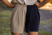 Load image into Gallery viewer, Crowies 2.0 Harlequin Shorts - French Navy - Beige - Heritage Green
