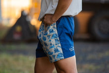 Load image into Gallery viewer, Pauly - Youth Harlequin -Australian Cotton - Denim | Happy Days Short
