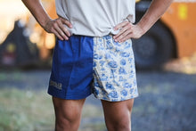 Load image into Gallery viewer, Pauly - Youth Harlequin -Australian Cotton - Denim | Happy Days Short
