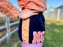 Load image into Gallery viewer, MaryG - Youth - Old School French Navy | Peach | Lily Panel Short
