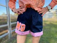 Load image into Gallery viewer, MaryG - Youth - Old School French Navy | Peach | Lily Panel Short

