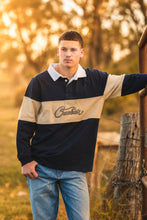 Load image into Gallery viewer, Crowbar Heritage Jersey Navy | Beige CBHJNB
