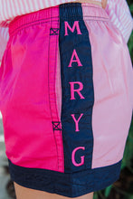 Load image into Gallery viewer, MaryG Youth - Old School Harlequin Panel Shorts (Blush | Hot Pink | French-Navy)
