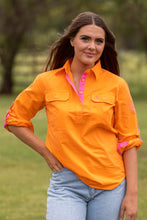 Load image into Gallery viewer, MaryG - Grown Here - Long Sleeve Shirt (Tangerine | Musk)
