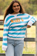 Load image into Gallery viewer, MaryG - Crew Neck Sweatshirt (Cornflower | Neon Tangerine | White)
