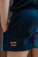 Load image into Gallery viewer, Andy - Happy Days - Harlequin Drill Short - Navy | Happy Days Print
