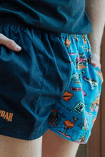 Load image into Gallery viewer, Andy - Happy Days - Harlequin Drill Short - Navy | Happy Days Print
