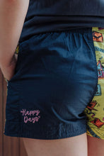 Load image into Gallery viewer, MaryG - Happy Days - Classic Harlequin Short (French Navy | Happy Days Print)
