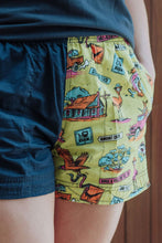 Load image into Gallery viewer, MaryG - Happy Days - Classic Harlequin Short (French Navy | Happy Days Print)
