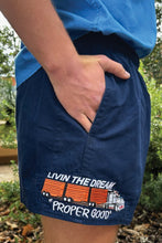 Load image into Gallery viewer, Andy Grown Here (Mens) Drill Short (French-Navy | Livin the Dream)
