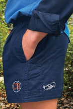 Load image into Gallery viewer, Andy Grown Here (Mens) Drill Short (French-Navy | Livin the Dream)
