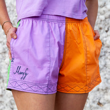 Load image into Gallery viewer, MaryG - Grown Here - Old School Harlequin Short (Lavender | Tangerine | Raspberry | Apple)
