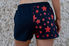 Load image into Gallery viewer, MaryG - Fave Short (French Navy | Coral Stars)
